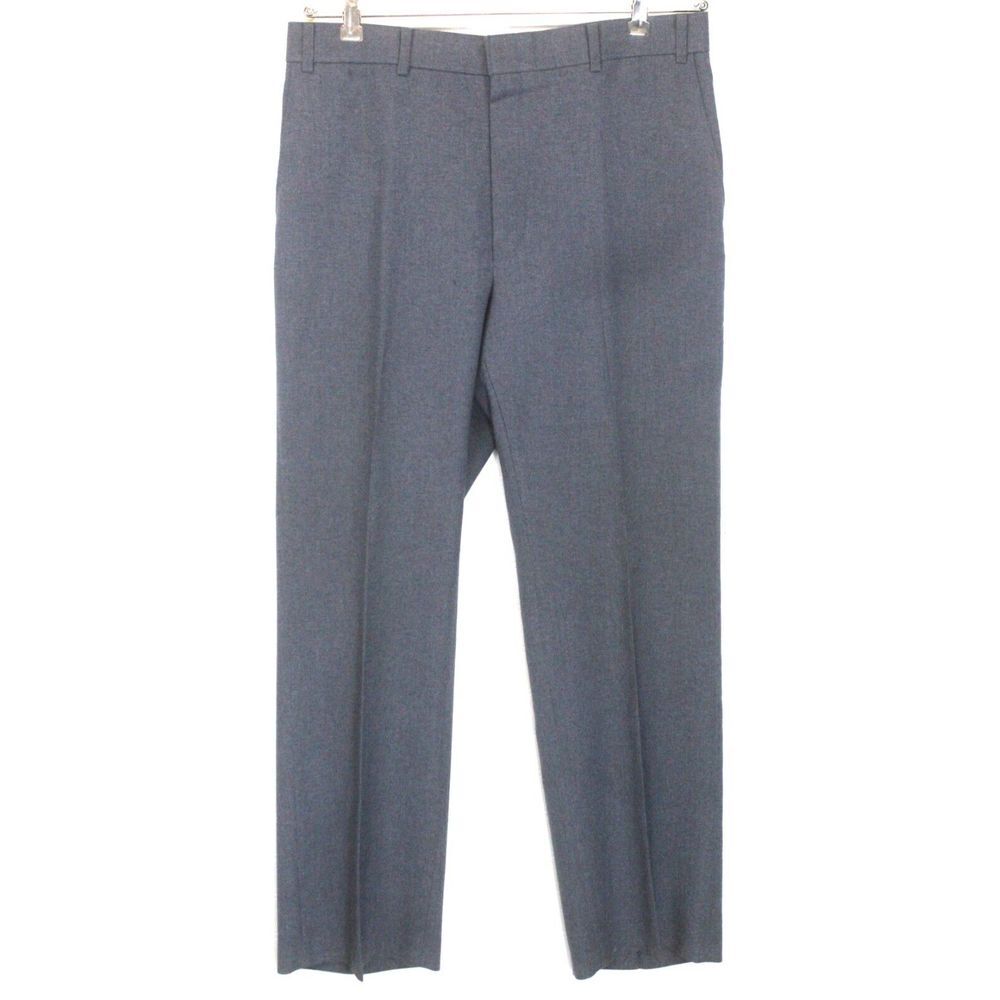 mens gray Vintage 80s Levis 2pc Pant Action Suit knit business‎ retro usa 42 L - Picture 10 of 13